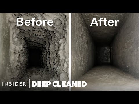 How 47 Years Of Dust Is Deep Cleaned From Air Vents | Deep Cleaned | Insider